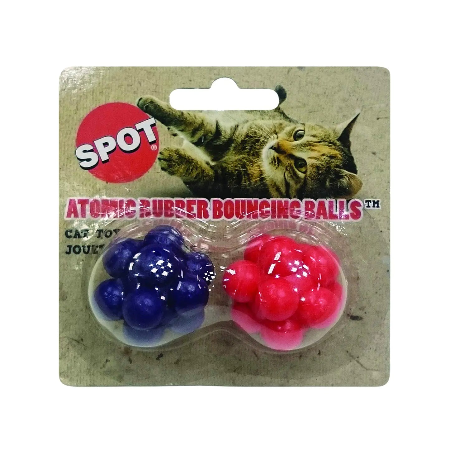 SPOT Atomic Bouncing Ball Cat Toy 2pcs Size:Pack of 2