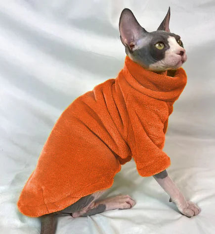 Fleece T-Shirt for Sphynx Cat - Cat/Dog Clothes